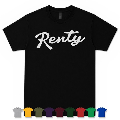 Maglietta renty retro script - renty,
