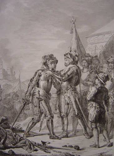 Grande gravure bataille - gravure, la